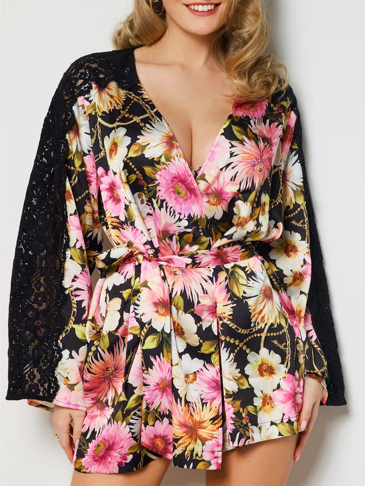 Eco Rose Floral Robe - MultipleColors