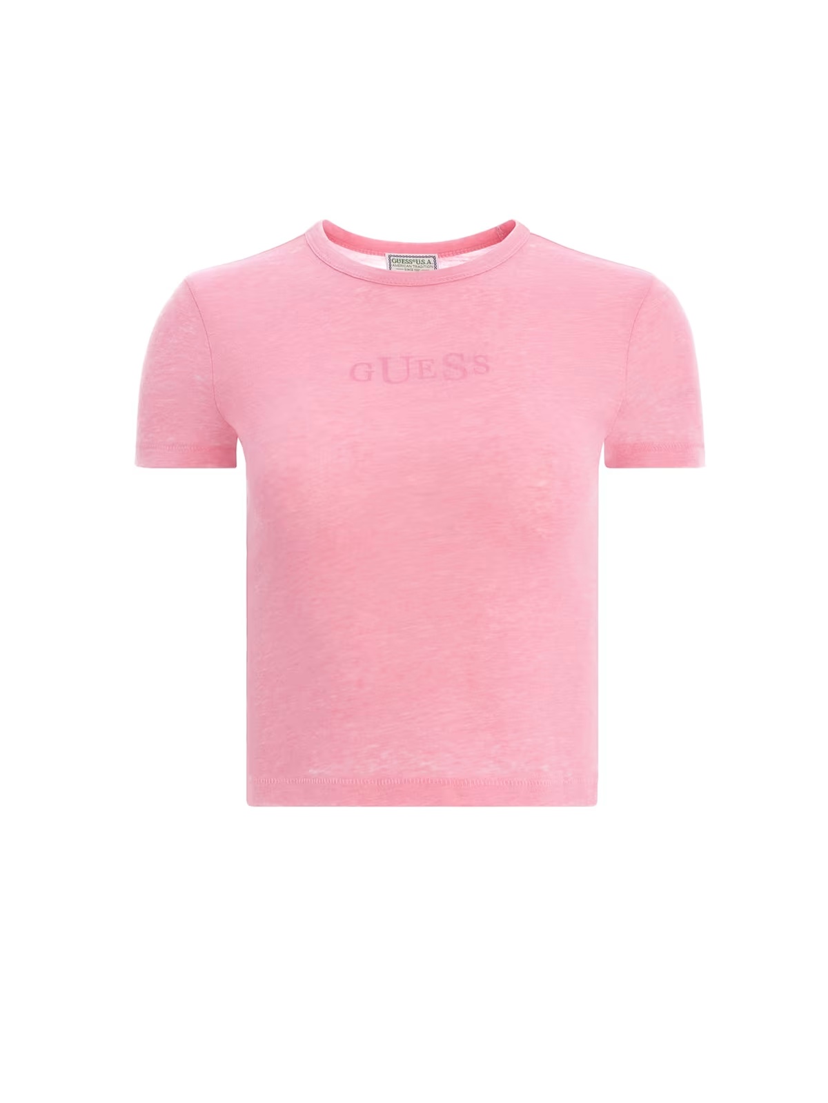 classic logo baby tee - White