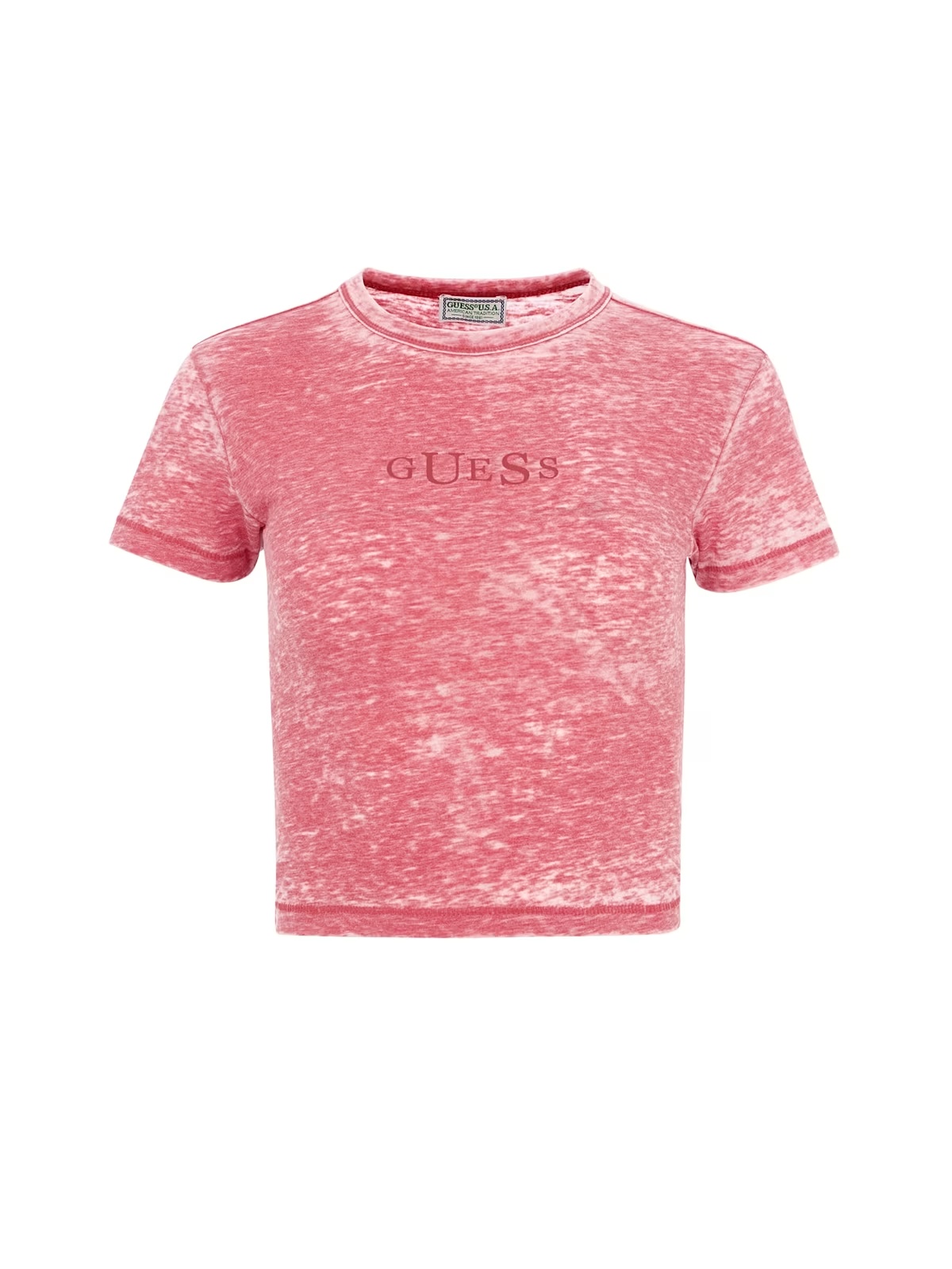 classic logo baby tee - Red