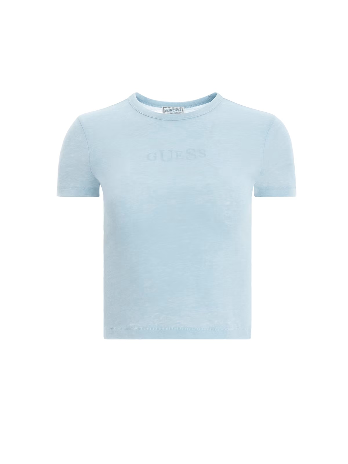 classic logo baby tee - Blue