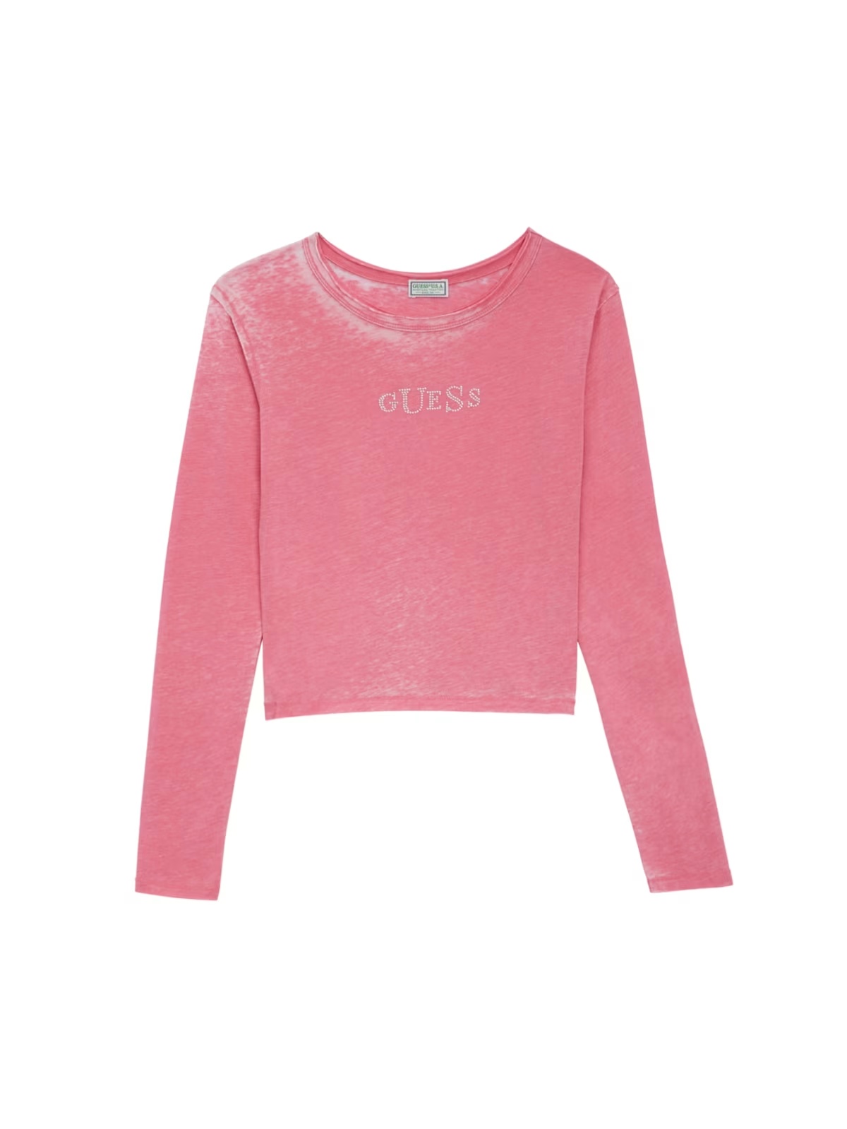 long-sleeve stretch tee - Pink