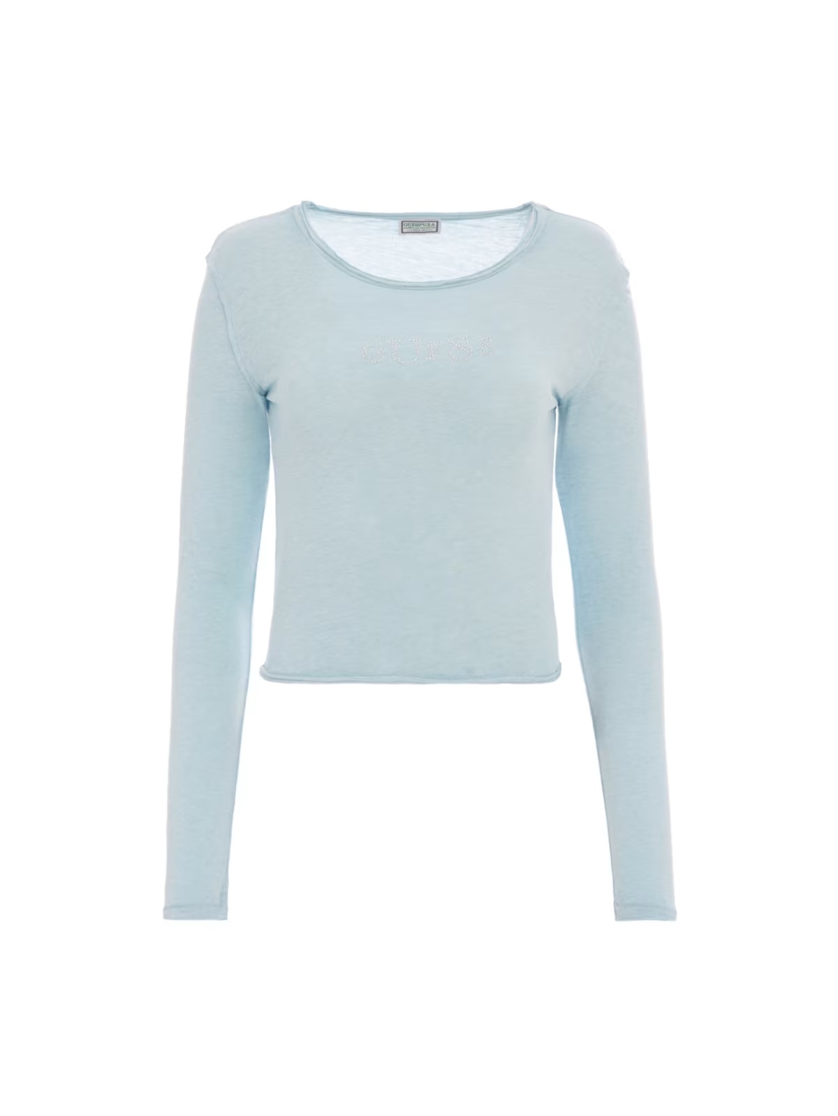 long-sleeve stretch tee - Blue