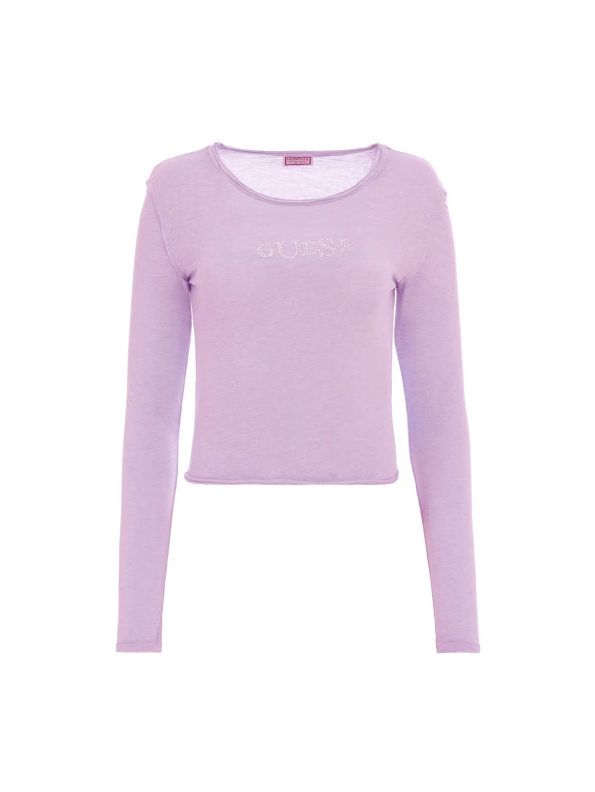 long-sleeve stretch tee - Purple