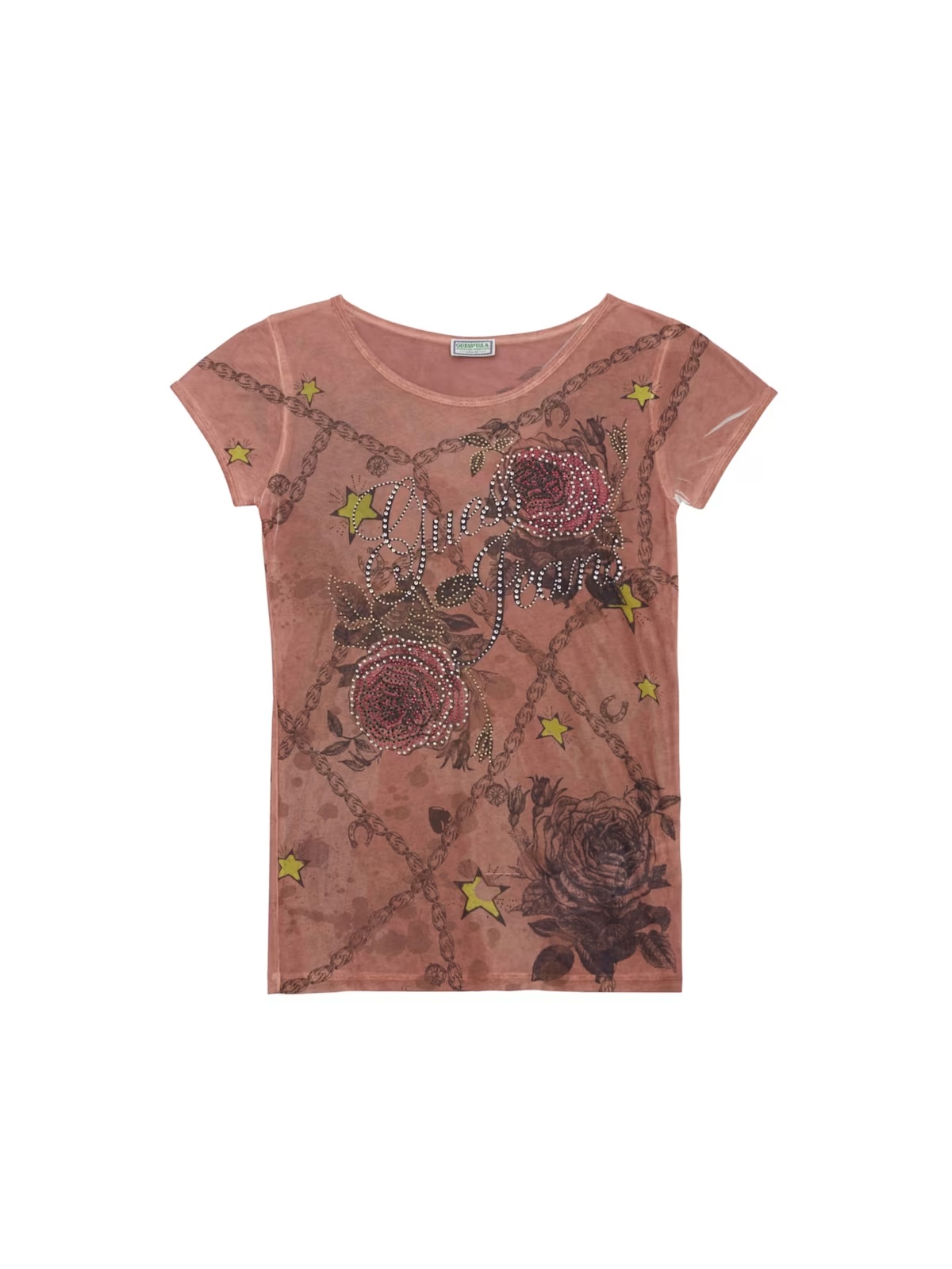 Graphic Star Wing Tee - Brown