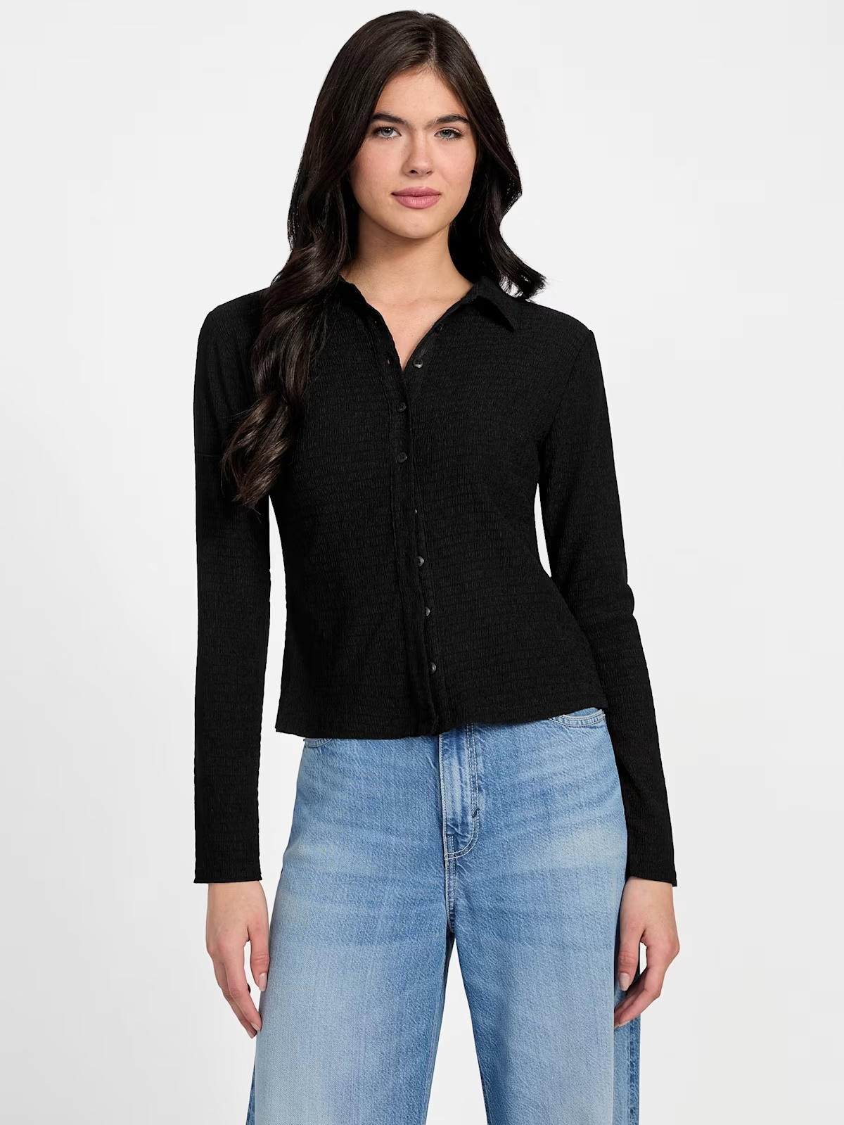 Tessa Smocked Top - Black