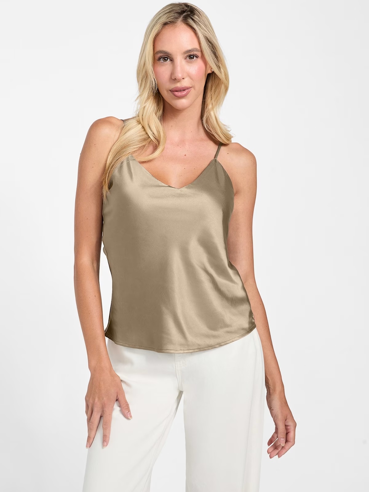 Eco Anastasia Satin Cami - Beige