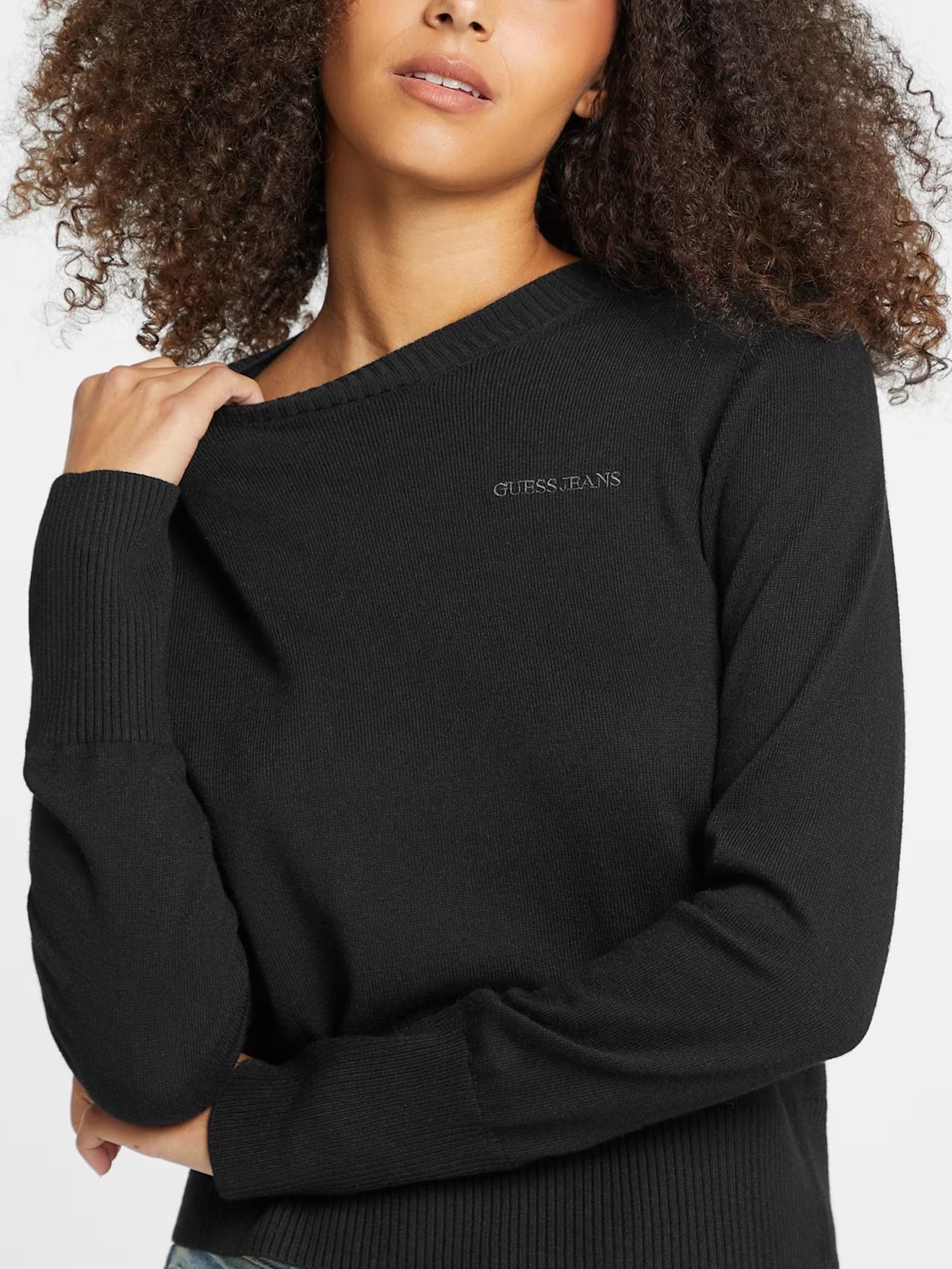 Silk and Wool-Blend Crew Logo Sweater - Black