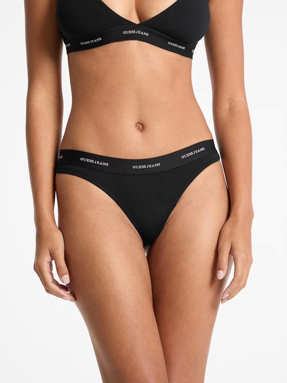 Eco GUESS Jeans Thong - Black