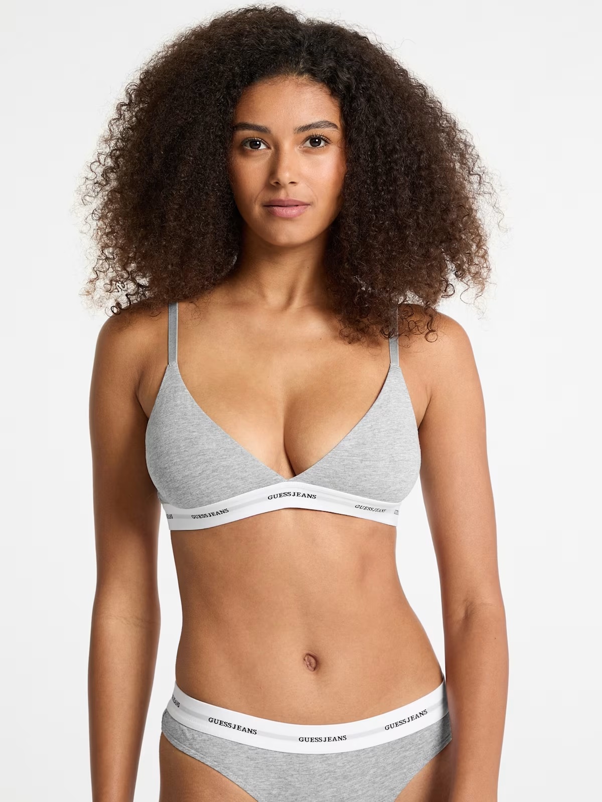 Eco GUESS Jeans Triangle Bralette - Gray
