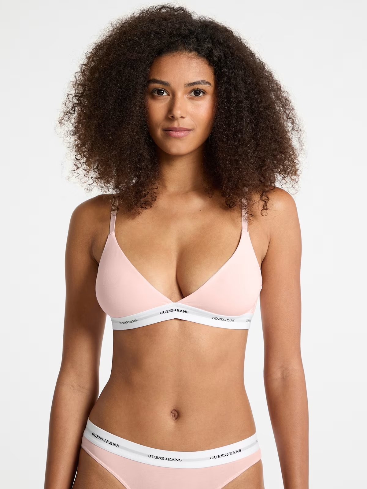 Eco GUESS Jeans Triangle Bralette - Pink