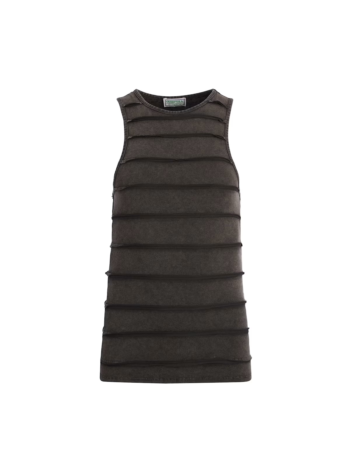 reverse seam tank - Black