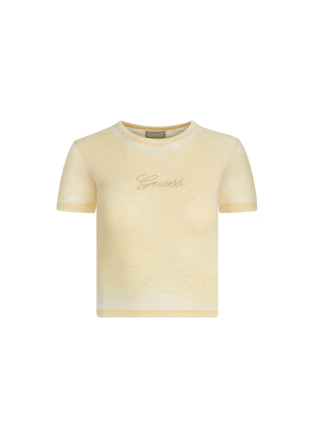 classic logo baby tee - Beige