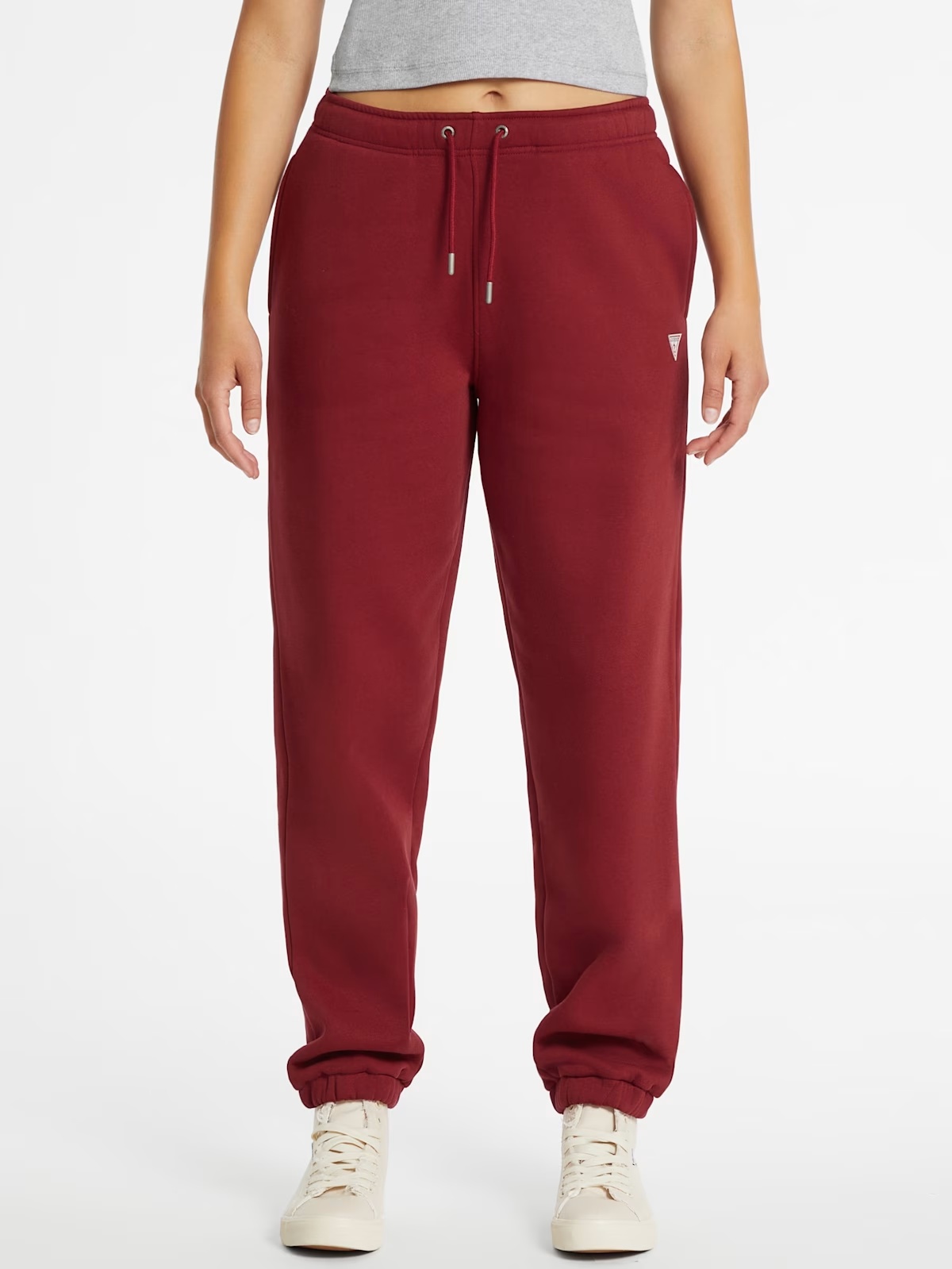 Mini Label Joggers - Red