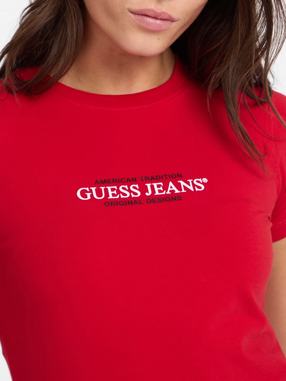 Slim American Tradition Tee - Red