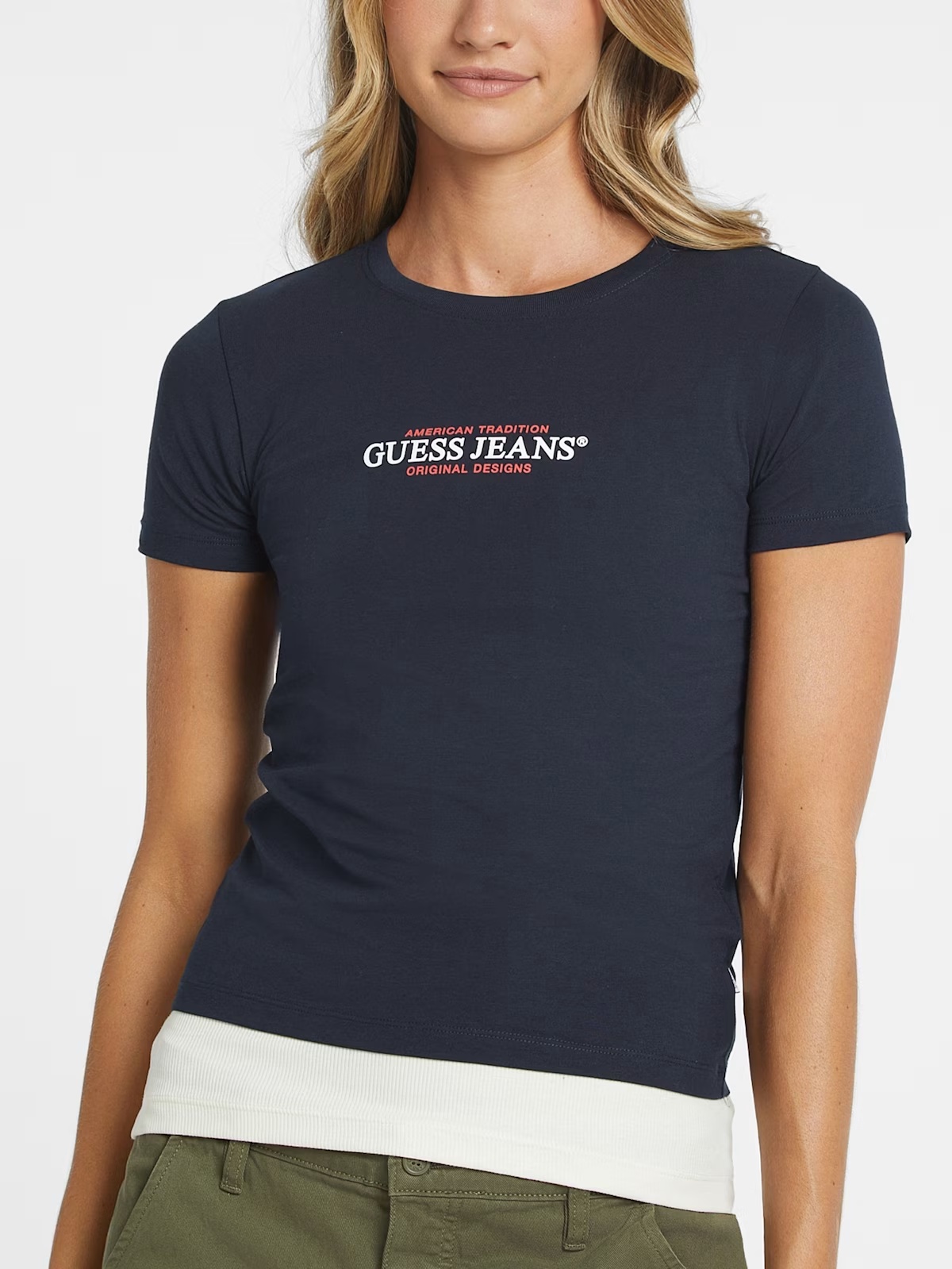 Slim American Tradition Tee - Blue