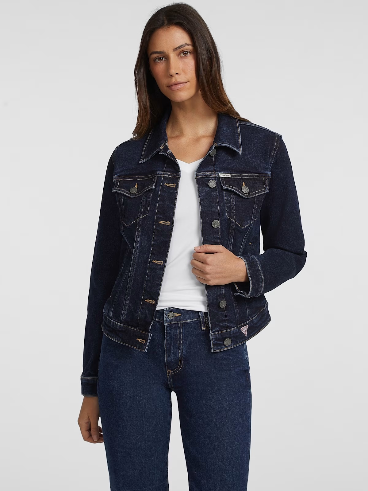 Slim Denim Trucker Jacket - Blue