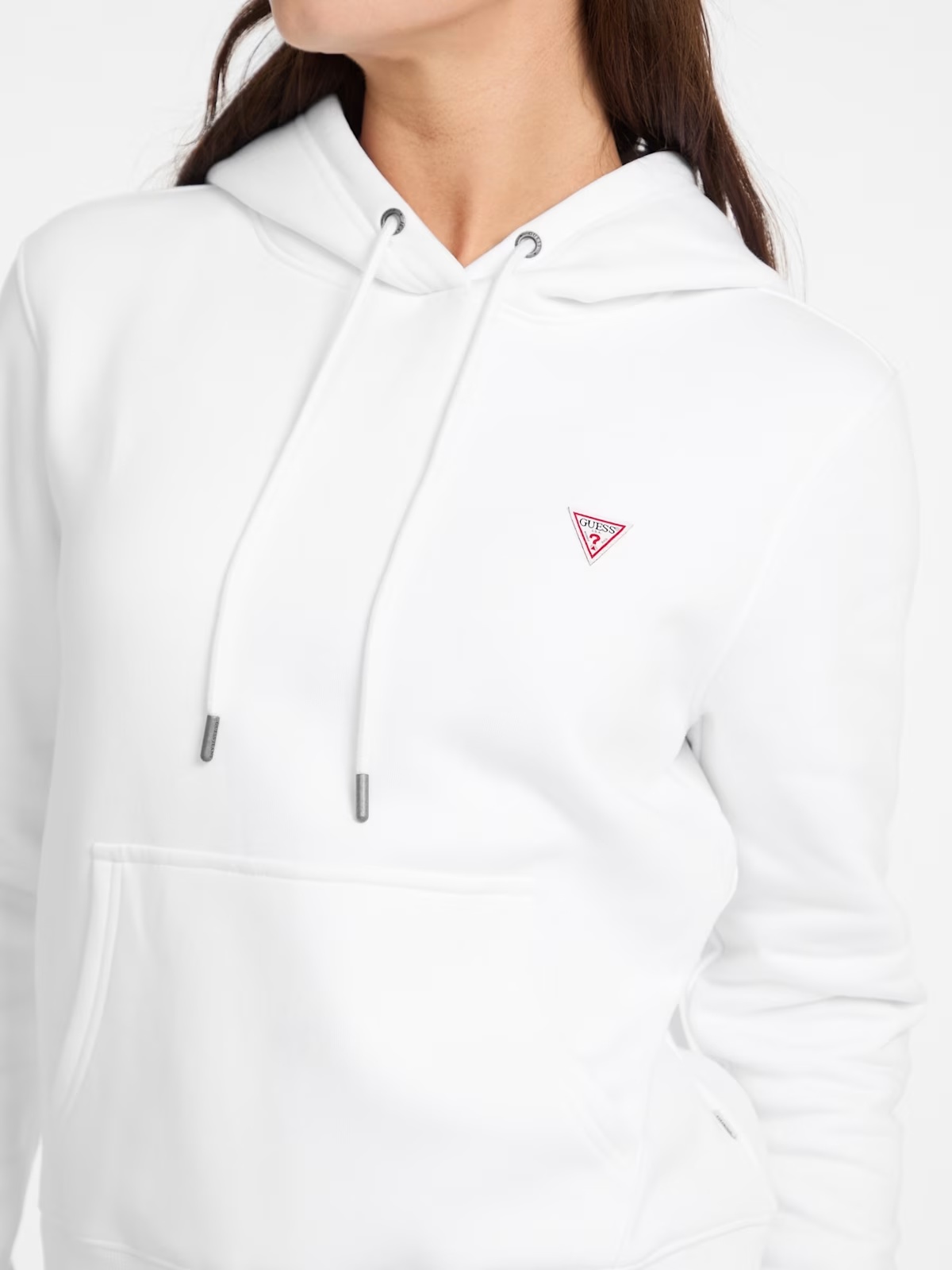 Mini Patch Hoodie - White