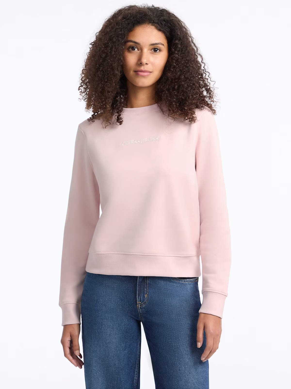 Embroidered Logo Sweatshirt - Pink