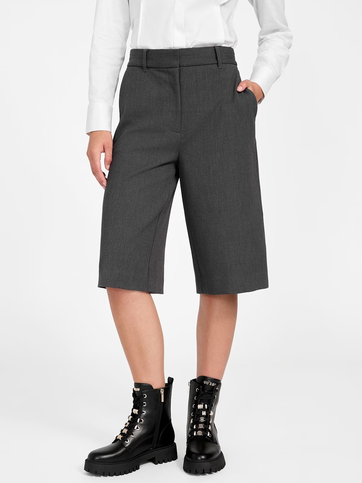 Eco Joandra City Bermuda Shorts - Grey