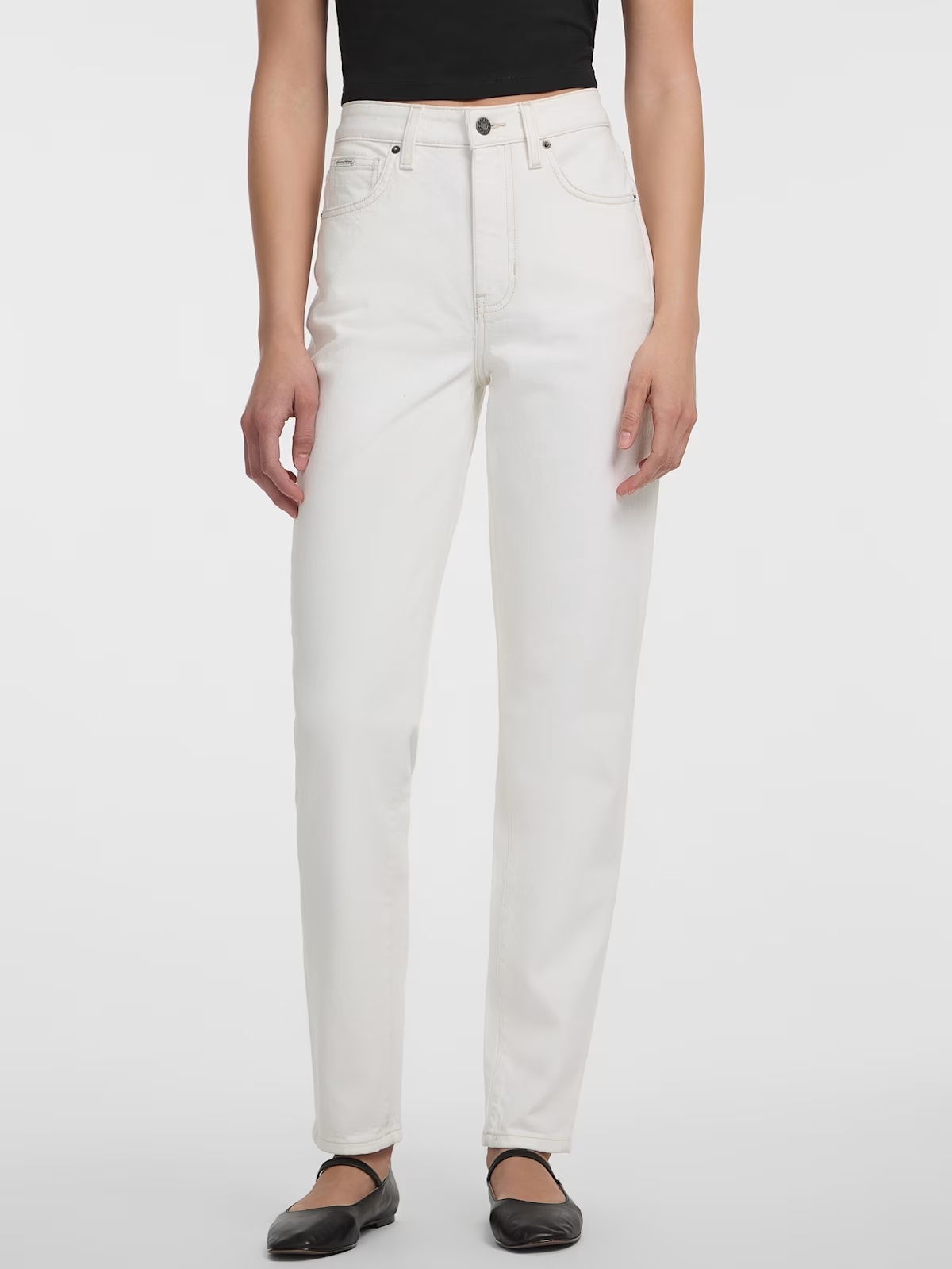 Eco G06 Mom Jeans - White