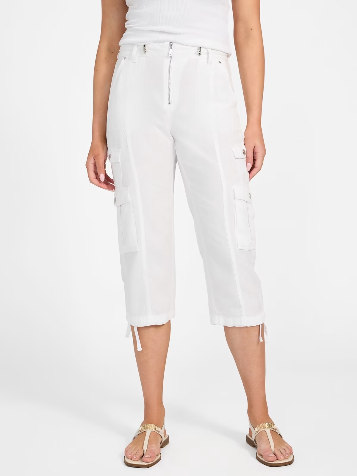 Eco Kai Cargo Pants - White