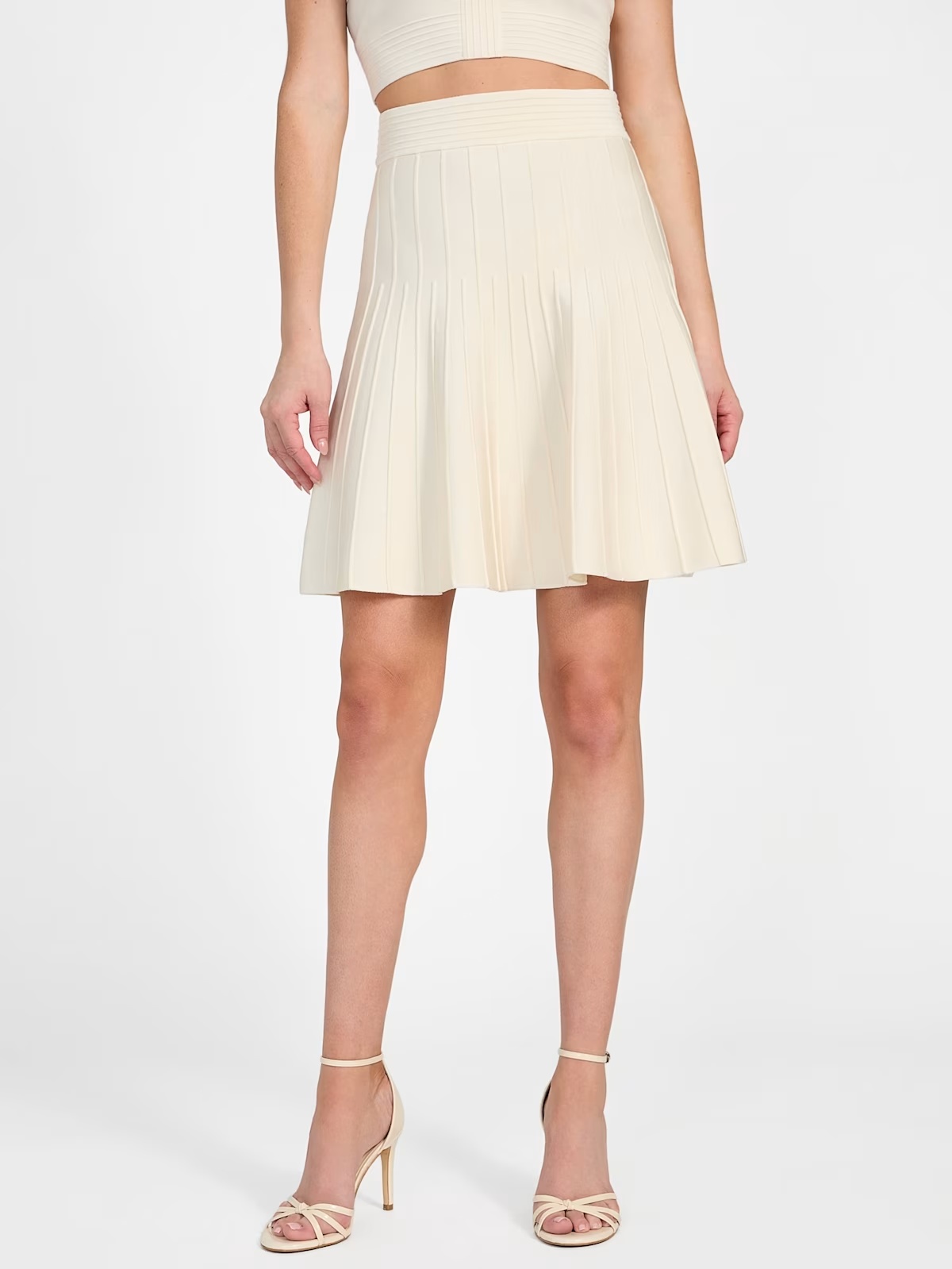 Staci Sweater Skirt - White
