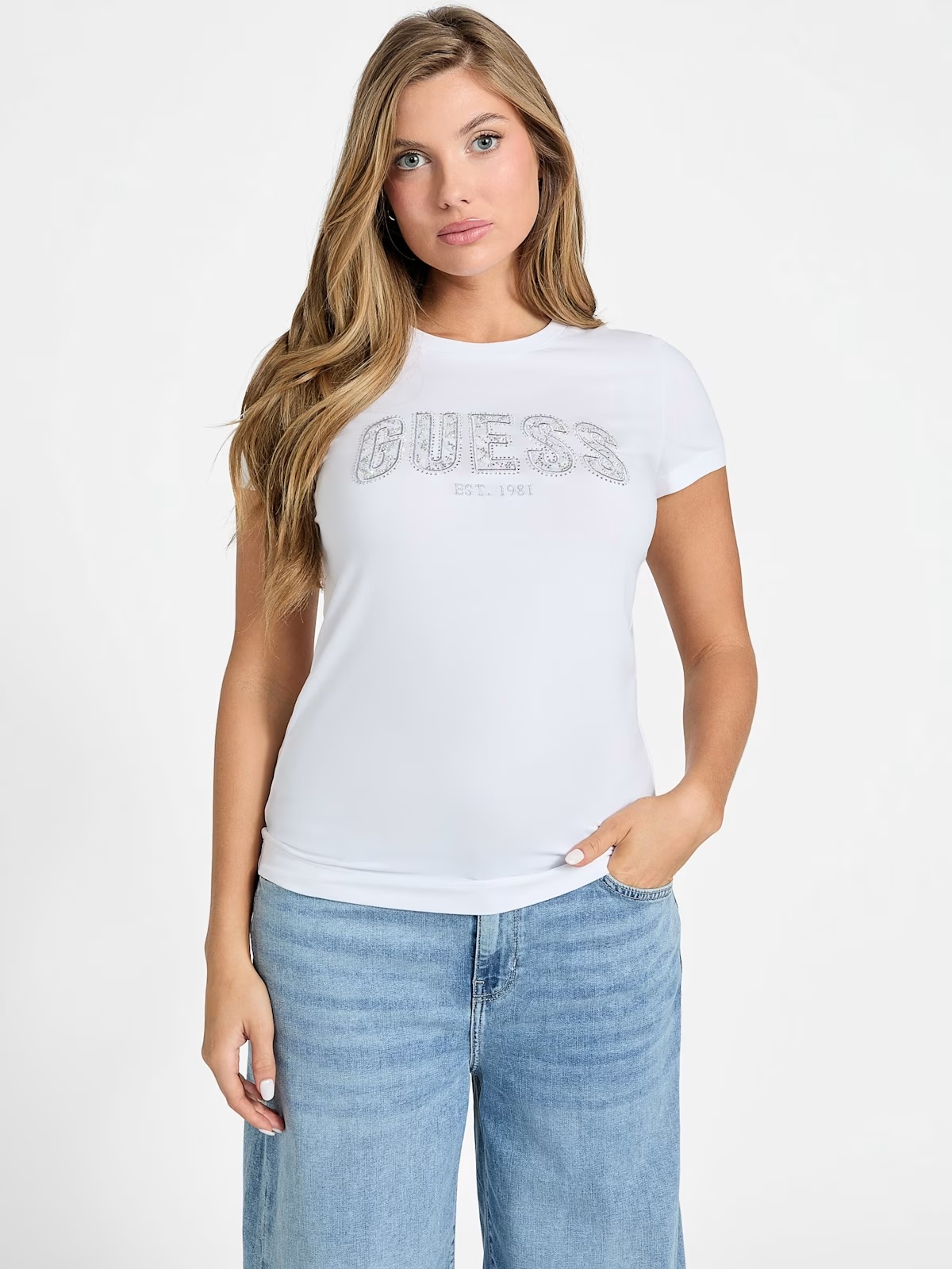 Eco Lace Signature Logo Tee - White