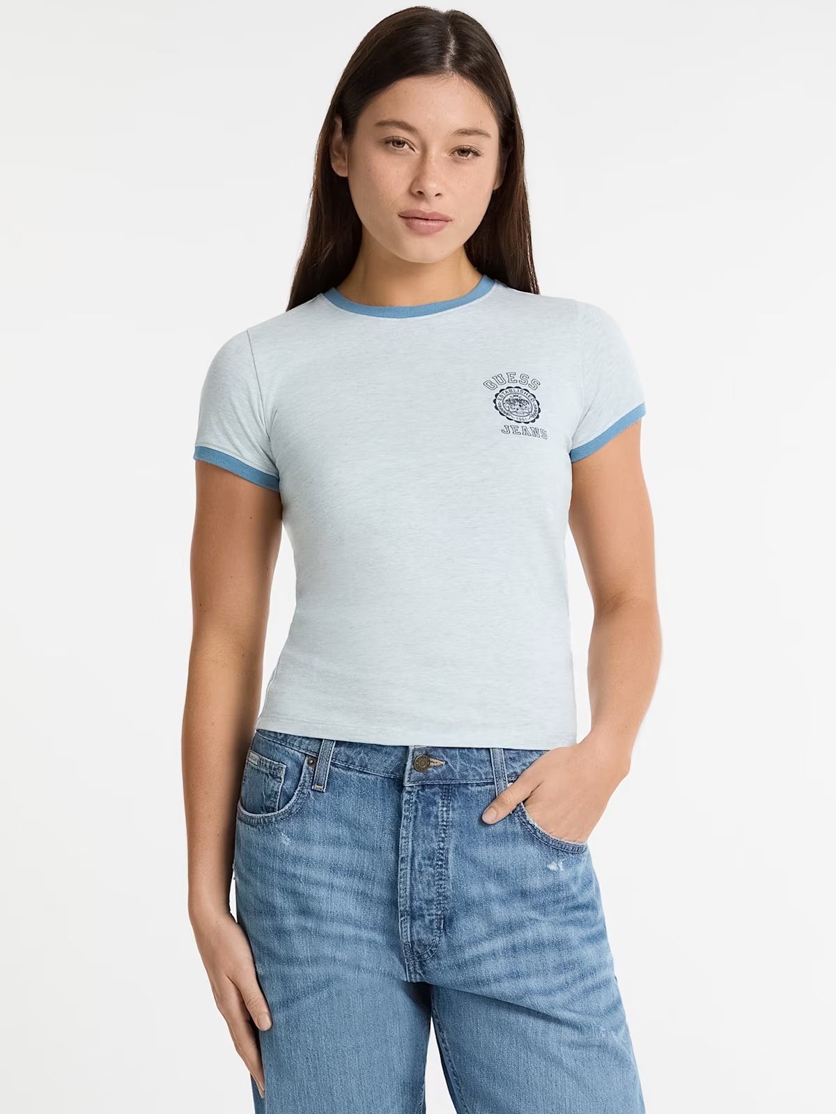 Eco Heather Tee - Blue