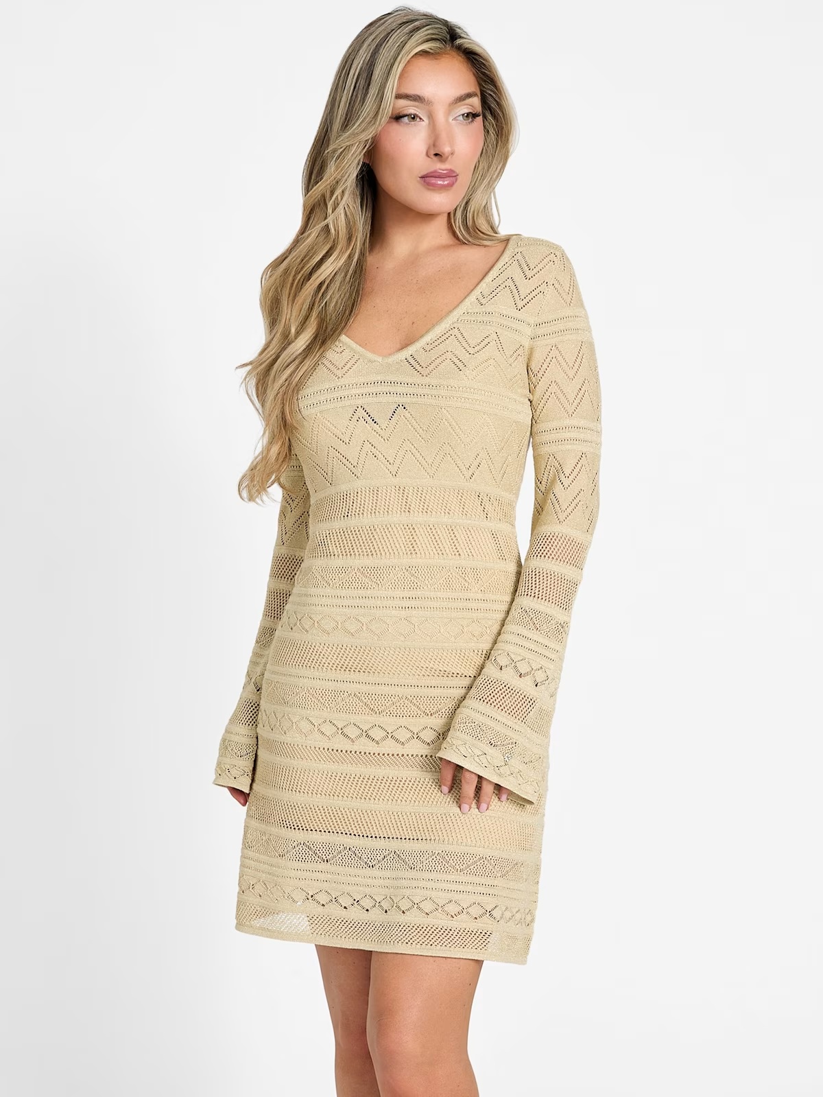 Eco Nellie Sweater Dress - Blue