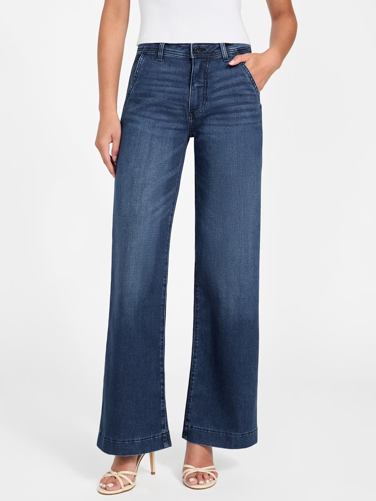 Eco Zoya Wide-Leg Jeans - Blue