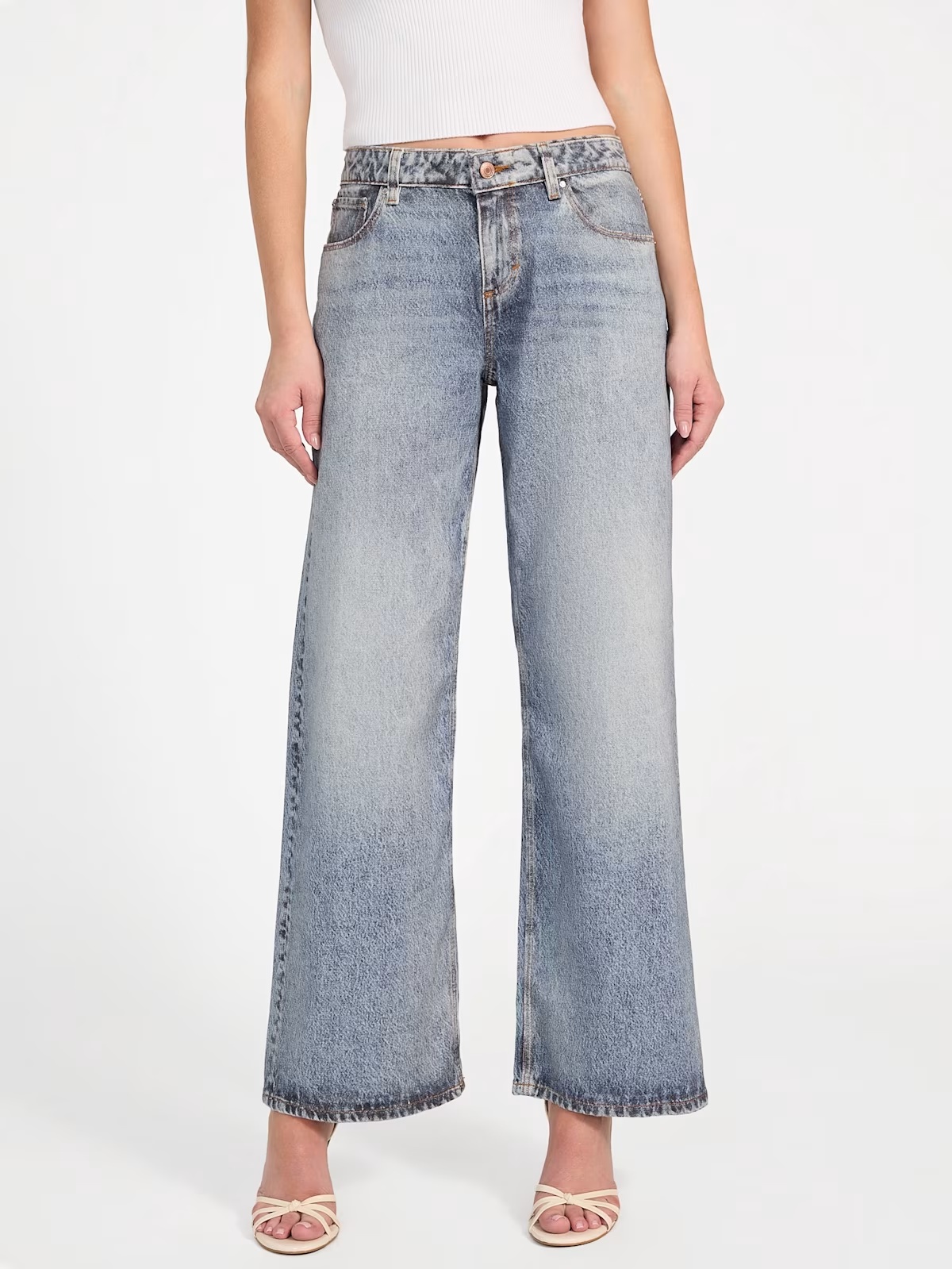 Eco Low-Rise Baggy Jeans - Blue
