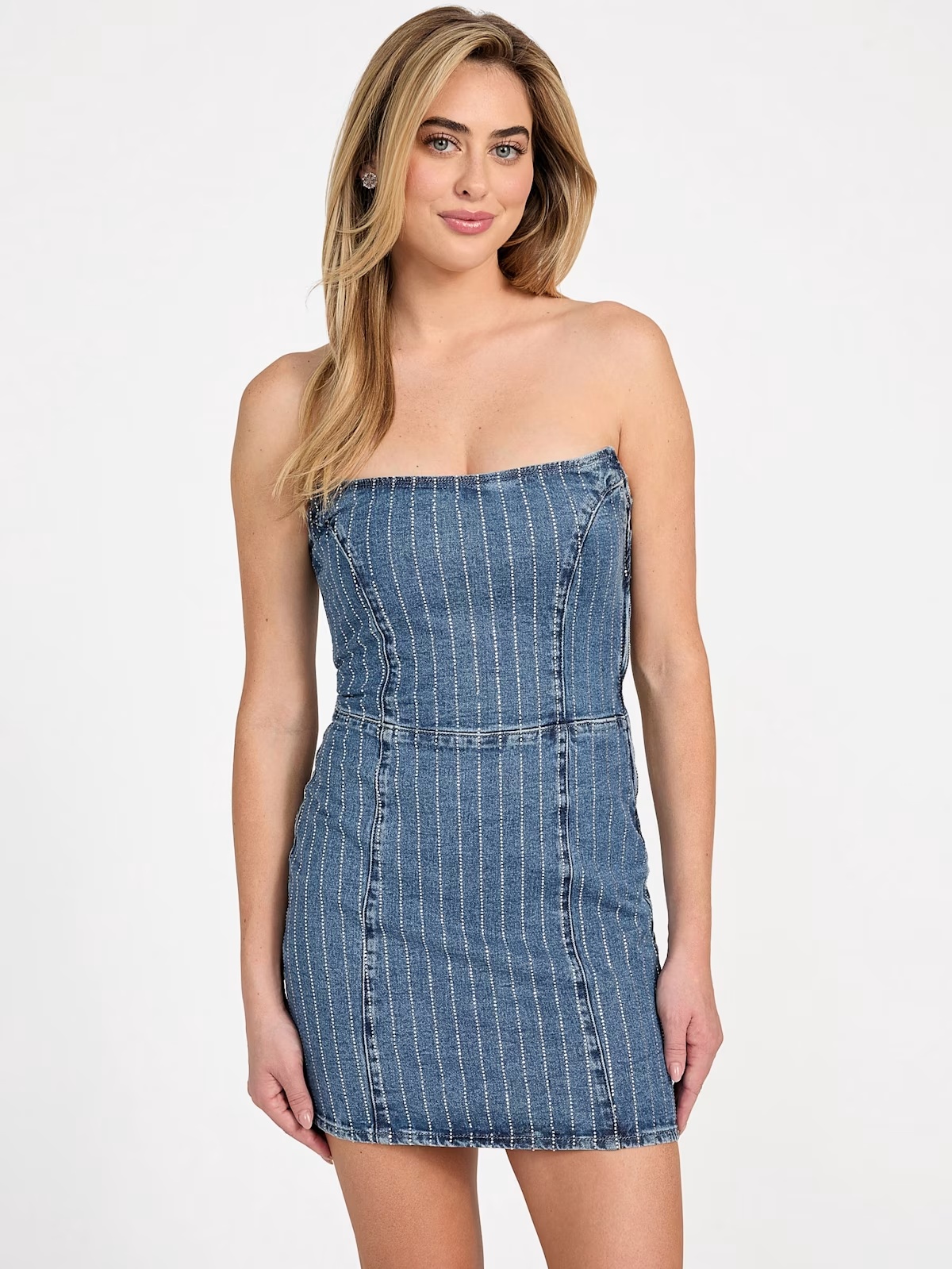 Haylie Denim Dress - Blue