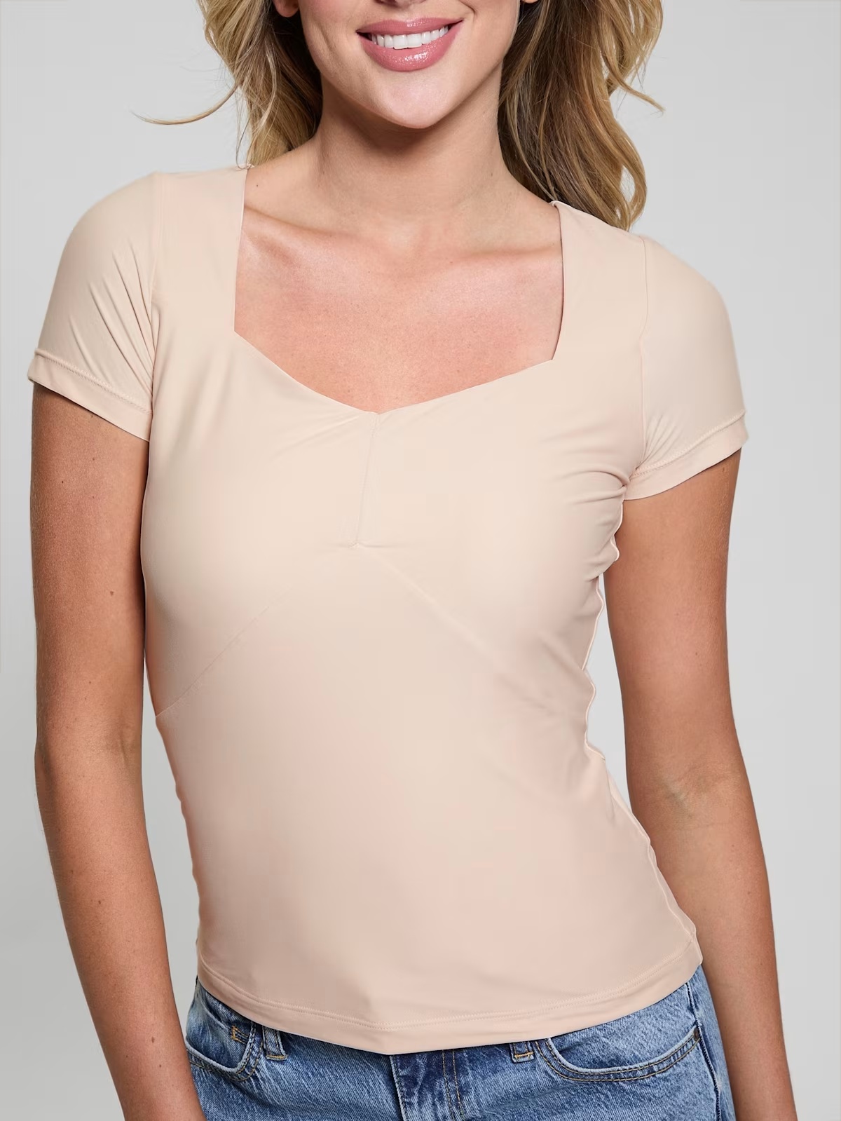 Abby Second-Skin Top - Beige