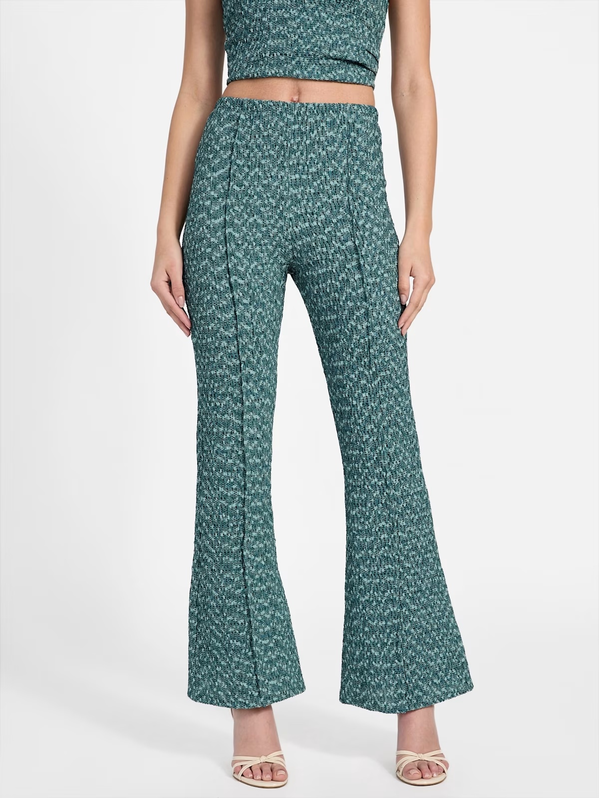 Eco Naleny Textured Pants - Green