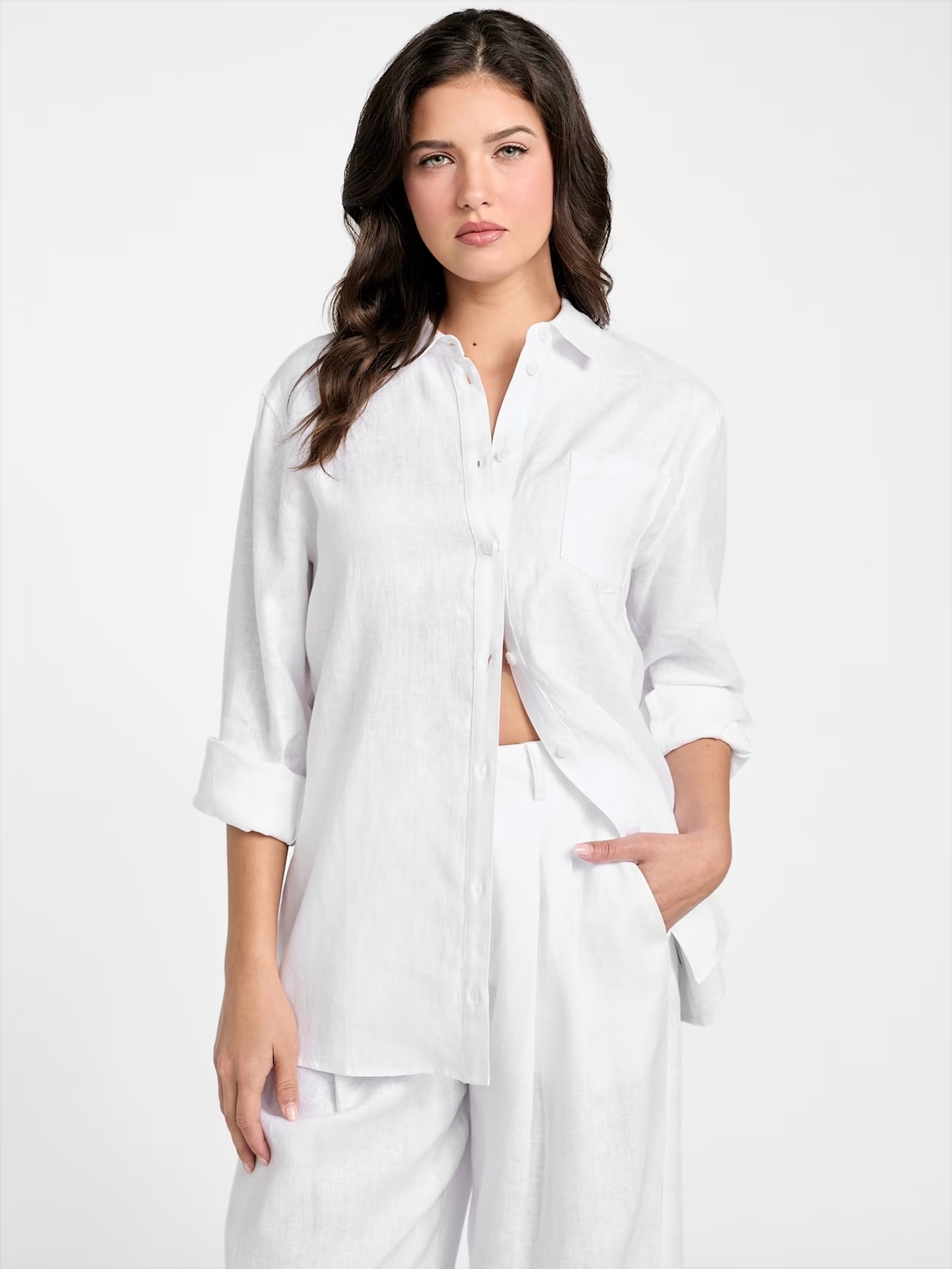 Eco Gen Linen Shirt - White