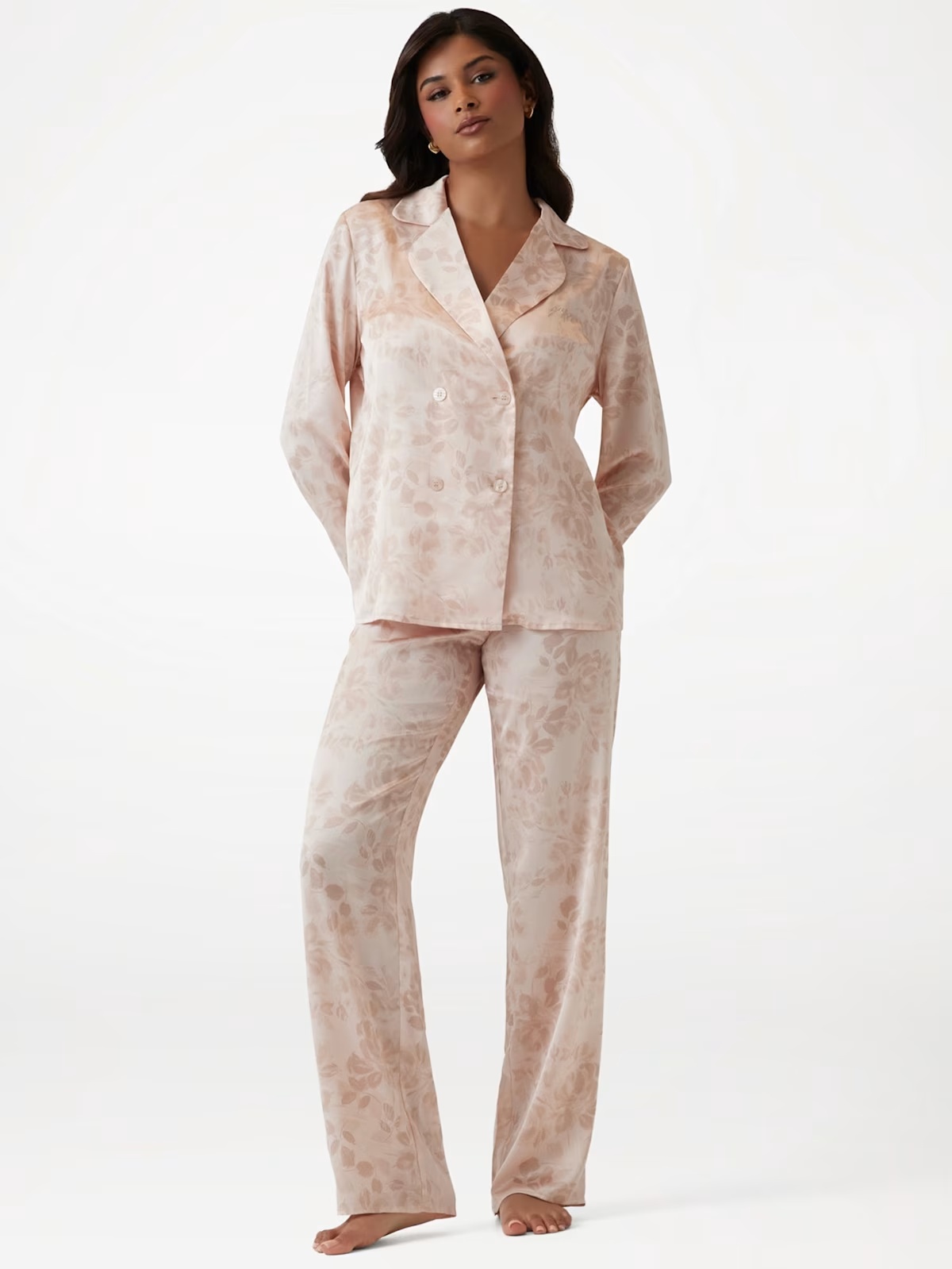 Eco Louise Floral PJ Set - Pink