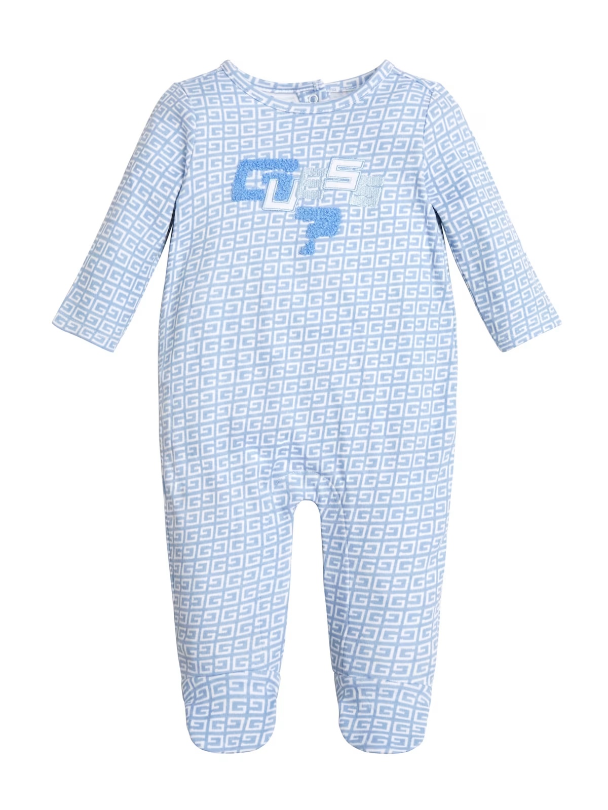 Logo Printed Bodysuit (0-12M) - Blue
