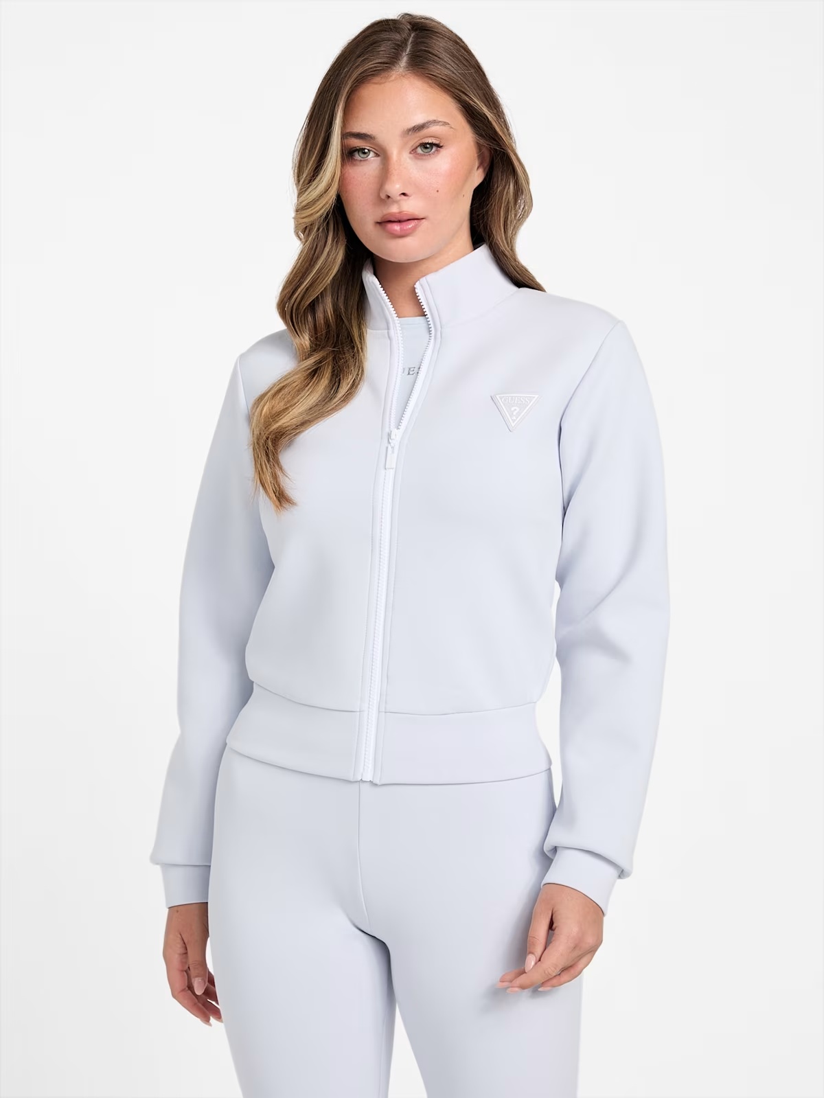 Eco Ann Full-Zip Scuba Sweatshirt - Blue