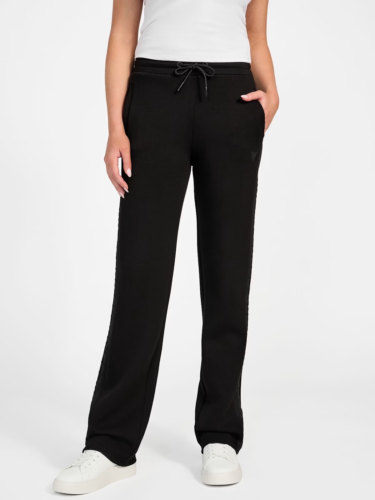 Eco Brenda Scuba Straight Leg Pants - Black