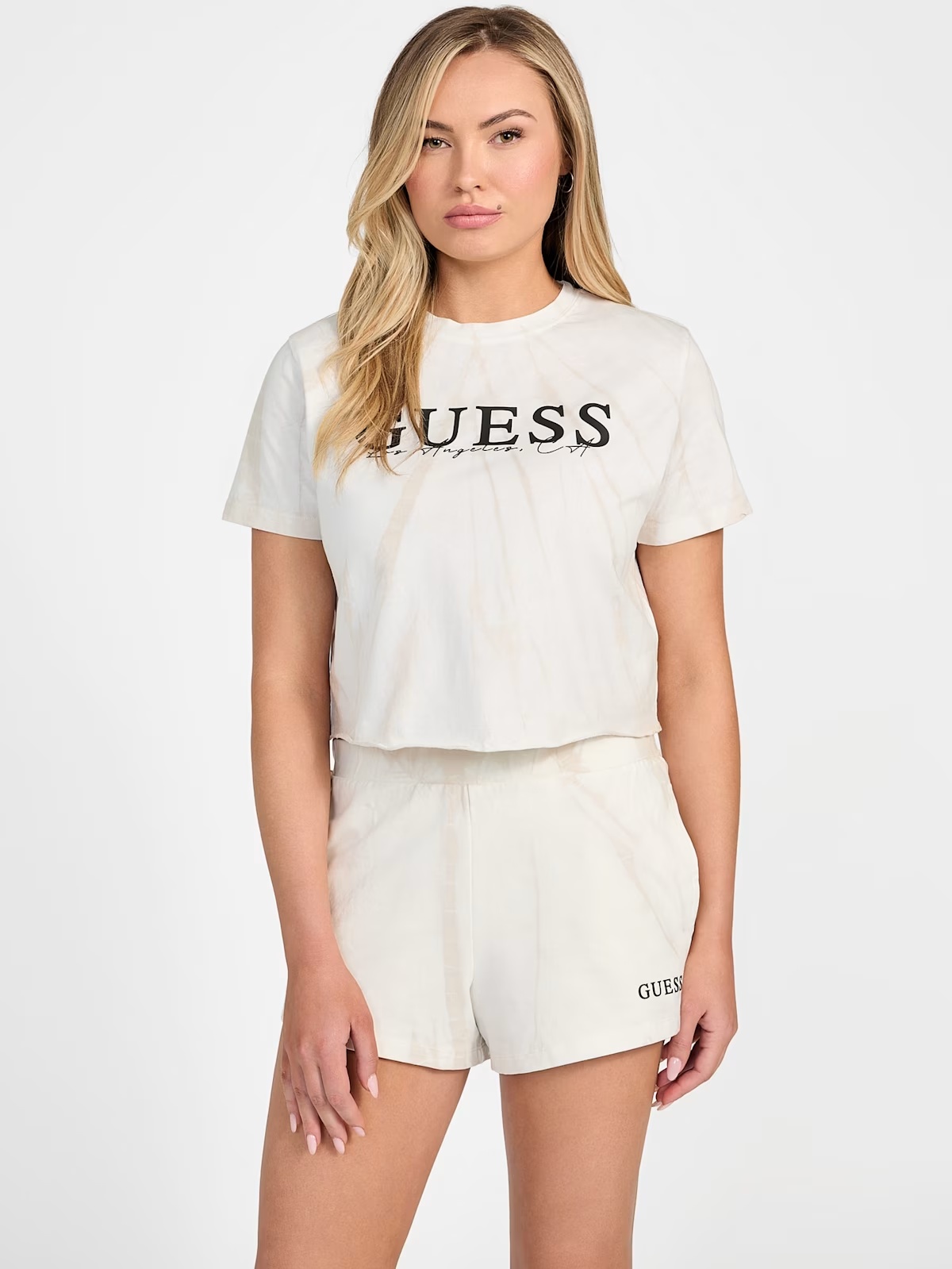 Eco Genziana Crop Tee - Beige