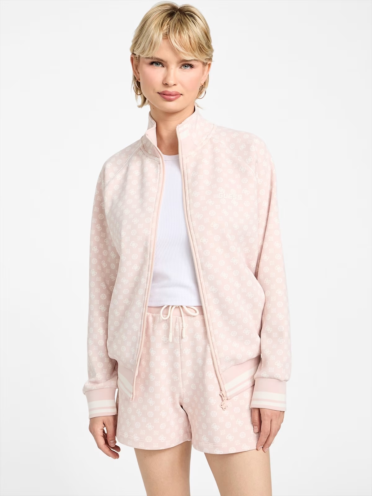 Eco Aggie Full-Zip Sweatshirt - Pink